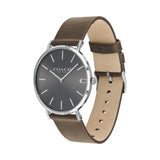 Buy Shop Coach Charles Grey Dial Brown Leather Strap Watch for Men - 14602153 USA Online