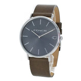 Buy Shop Coach Charles Grey Dial Brown Leather Strap Watch for Men - 14602153 USA Online