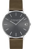 Buy Shop Coach Charles Grey Dial Brown Leather Strap Watch for Men - 14602153 USA Online