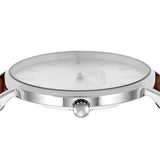 Buy Shop Coach Charles Silver Dial Brown Leather Strap Watch for Men - 14602152 USA Online