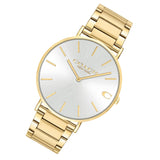 Buy Shop Coach Charles Silver Dial Gold Steel Strap Watch for Men - 14602430 USA Online