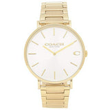 Buy Shop Coach Charles Silver Dial Gold Steel Strap Watch for Men - 14602430 USA Online