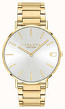 Buy Shop Coach Charles Silver Dial Gold Steel Strap Watch for Men - 14602430 USA Online