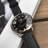 Buy Shop Coach Delancey Black Dial Black Leather Strap Watch for Women - 14502780 USA Online