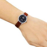 Buy Shop Coach Delancey Black Dial Brown Leather Strap Watch for Women - 14502792 USA Online