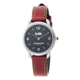 Buy Shop Coach Delancey Black Dial Brown Leather Strap Watch for Women - 14502792 USA Online