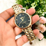 Buy Shop Coach Delancey Black Dial Gold Stainless Steel Strap Watch For Women - 14502813 USA Online