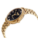Buy Shop Coach Delancey Black Dial Gold Stainless Steel Strap Watch For Women - 14502813 USA Online