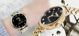 Buy Shop Coach Delancey Black Dial Gold Steel Strap Watch for Women - 14502813 USA Online