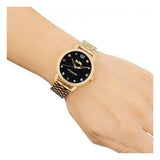 Buy Shop Coach Delancey Black Dial Gold Steel Strap Watch for Women - 14502813 USA Online
