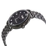 Coach Delancey Black Dial Black Steel Strap Watch For Women - 14502812