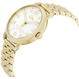 Buy Shop Coach Delancey Classic White Dial Gold Steel Strap Watch for Women - 14502261 USA Online