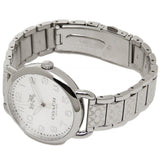 Buy Shop Coach Delancey Classic White Dial Silver Steel Strap Watch for Women - 14502260 USA Online