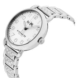 Buy Shop Coach Delancey Classic White Dial Silver Steel Strap Watch for Women - 14502260 USA Online