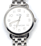Buy Shop Coach Delancey Classic White Dial Silver Steel Strap Watch for Women - 14502260 USA Online