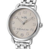 Buy Shop Coach Delancey Classic White Dial Silver Steel Strap Watch for Women - 14502260 USA Online