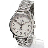 Buy Shop Coach Delancey Classic White Dial Silver Steel Strap Watch for Women - 14502260 USA Online