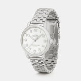 Buy Shop Coach Delancey Classic White Dial Silver Steel Strap Watch for Women - 14502260 USA Online