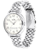Buy Shop Coach Delancey Classic White Dial Silver Steel Strap Watch for Women - 14502260 USA Online