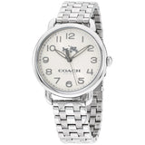 Buy Shop Coach Delancey Classic White Dial Silver Steel Strap Watch for Women - 14502260 USA Online