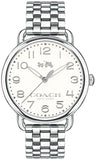 Buy Shop Coach Delancey Classic White Dial Silver Steel Strap Watch for Women - 14502260 USA Online