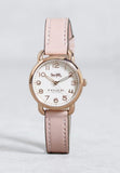 Buy Shop Coach Delancey Cream Dial Blush Pink Leather Strap Watch for Women - 14502750 USA Online