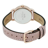Buy Shop Coach Delancey Cream Dial Blush Pink Leather Strap Watch for Women - 14502750 USA Online