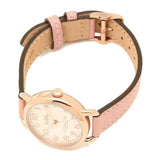 Buy Shop Coach Delancey Cream Dial Blush Pink Leather Strap Watch for Women - 14502750 USA Online