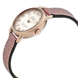 Buy Shop Coach Delancey Cream Dial Blush Pink Leather Strap Watch for Women - 14502750 USA Online