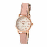 Buy Shop Coach Delancey Cream Dial Blush Pink Leather Strap Watch for Women - 14502750 USA Online