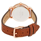 Coach Delancey Cream Dial Brown Leather Strap Watch For Women - 14502751