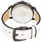 Coach Delancey Crystals White Dial White Leather Strap Watch For Women - 14502888