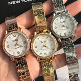 Buy Shop Coach Delancey Diamonds Silver Dial Gold Steel Strap Watch for Women - 14502354 USA Online