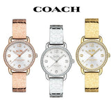 Buy Shop Coach Delancey Diamonds Silver Dial Gold Steel Strap Watch for Women - 14502354 USA Online