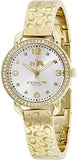 Buy Shop Coach Delancey Diamonds Silver Dial Gold Steel Strap Watch for Women - 14502354 USA Online