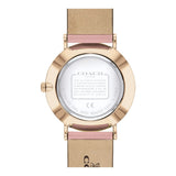 Buy Shop Coach Delancey Gold Dial Pink Leather Strap Watch for Women - 14503332 USA Online