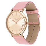 Buy Shop Coach Delancey Gold Dial Pink Leather Strap Watch for Women - 14503332 USA Online