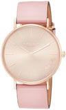 Buy Shop Coach Delancey Gold Dial Pink Leather Strap Watch for Women - 14503332 USA Online