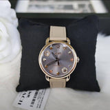 Buy Shop Coach Delancey Grey Dial Brown Leather Strap Watch for Women - 14502797 USA Online