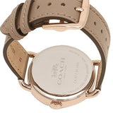 Buy Shop Coach Delancey Grey Dial Brown Leather Strap Watch for Women - 14502797 USA Online