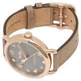 Buy Shop Coach Delancey Grey Dial Brown Leather Strap Watch for Women - 14502797 USA Online