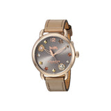 Buy Shop Coach Delancey Grey Dial Brown Leather Strap Watch for Women - 14502797 USA Online