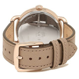 Buy Shop Coach Delancey Grey Dial Grey Leather Strap Watch For Women - 14502797 USA Online