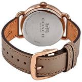 Buy Shop Coach Delancey Grey Dial Grey Leather Strap Watch For Women - 14502797 USA Online