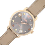 Buy Shop Coach Delancey Grey Dial Grey Leather Strap Watch For Women - 14502797 USA Online