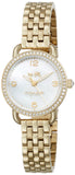 Buy Shop Coach Delancey Mother of Pearl Dial Gold Steel Strap Watch for Women - 14502478 USA Online