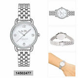 Buy Shop Coach Delancey Mother of Pearl Dial Silver Steel Strap Watch for Women - 14502477 USA Online