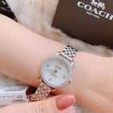Buy Shop Coach Delancey Mother of Pearl Dial Silver Steel Strap Watch for Women - 14502477 USA Online