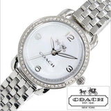Buy Shop Coach Delancey Mother of Pearl Dial Silver Steel Strap Watch for Women - 14502477 USA Online