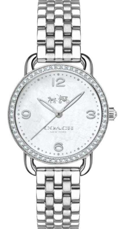 Buy Shop Coach Delancey Mother of Pearl Dial Silver Steel Strap Watch for Women - 14502477 USA Online